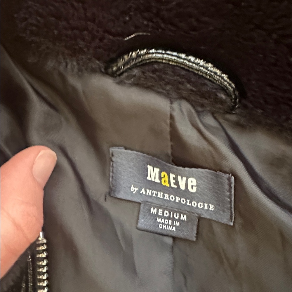 Maeve Cropped Faux Fur Jacket - Picture 2 of 4
